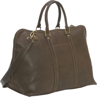 Le Donne Leather Getaway Large Distressed Leather Duffel Bag Chocolate