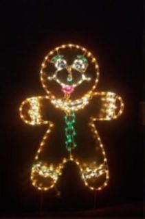 Christmas Gingerbread Boy Yard Display
