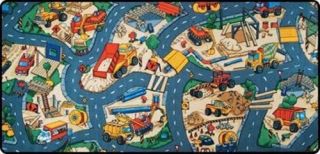 Brand New Learning Carpets Construction Game Play Area Rug