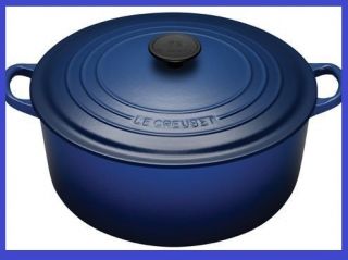 Le Creuset 7 25 Round Cast Iron Dutch Oven Cobalt Blue New