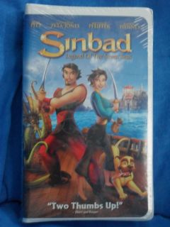 New Video Sinbad Legend of The Seven Seas Brad Pitt VHS Rated PG