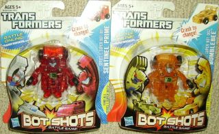 Transformers Bot Shots Bumblebee Sentinel Prime super bots mosc