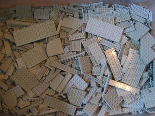 Lego Gray Flat Base Plate Bricks 100 Pcs Bulk Lot Star Wars