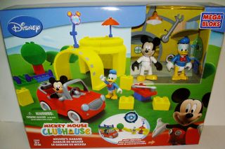 New ♥ Disney Mickey Mouse Clubhouse Mickeys Garage Mega Bloks Lego