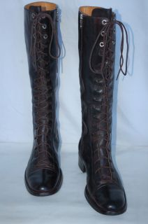 Great Rockport Leiden Tall Lace Up Knee Boot Java Brown Waterproof