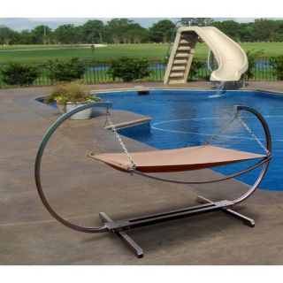 Vifah Lech Steel Stand and Polyester Fabric Outdoor Hammock Set A3184