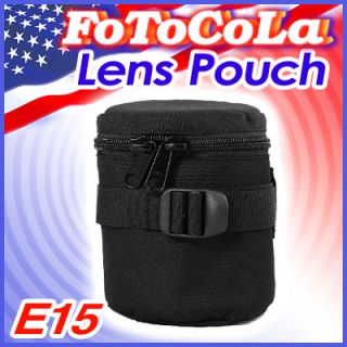 Padded Camera Lens Bag Case Cover Pouch Protector E15