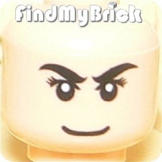 H336A Lego Speed Racer Minifigure Head Eyebrows Smile Pupils Pattern