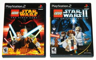 Lot of 2 PS2 Games LEGO Star Wars The Video Game & II The Original