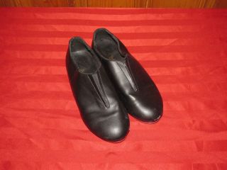 Black Slip on Style Tap Shoes from Leos