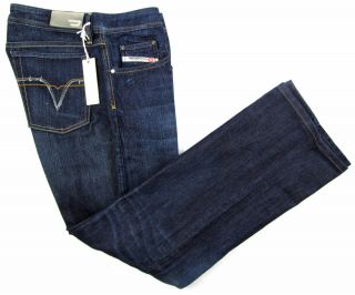 New Diesel Italy Levan 88W Low Rise Relaxed Button Fly Jeans 36 x 32 $