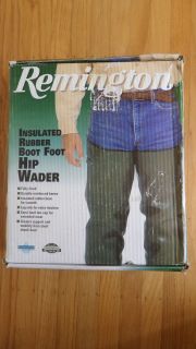 Remington Insulated Rubber Boot Foot Hip Waders 16905 Size 10