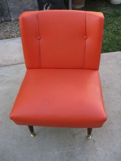 Retro Original Furniture Chair Orange Lounge Les Brown Co Inc