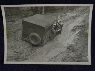  WILLYS M38A1 JEEP Exercise PHOTO Fort Lewis Yakima Training Center