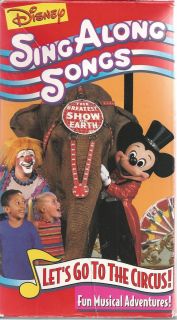 Sing Along Songs Mickeys Fun Songs Lets Go to The Circus VHS 1994
