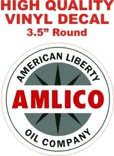 Vintage Style Amlico American Liberty Oil Company Pump Decal The Best