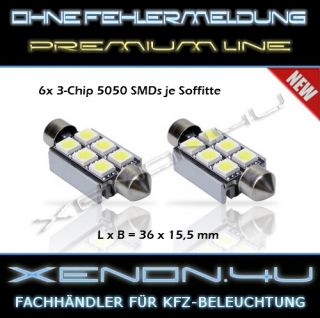 LED SMD Xenon Kennzeichenbeleuchtung Canbus VW Golf 4 5