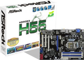 ASRock H55DE3 LGA 1156 DDR3 PCIe x16 PCI Intel Motherboard