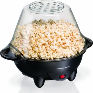 Theater Popcorn Popper w Serving Lid Mini Home Pop Corn Maker Machine