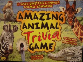 Trivia Game Nature Quiz Wild Life Board Game Family WSC Jungle