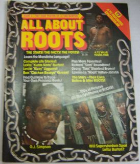 All About Roots Magazine O J Simpson LeVar Burton 1977 081112R