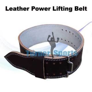 Leather Power Lifting Belt Weight Body Building Fitness
