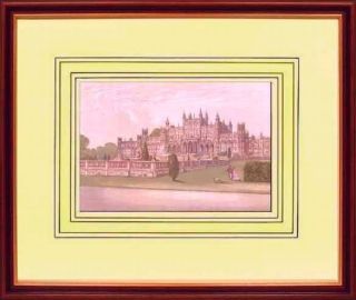 Eaton Hall Grosvenor Framed Print c1880 Original