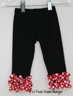 Boutique Birthday Girl Minnie Mouse Bloomers Ruffles Polka Dots 3 6mo