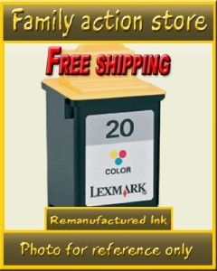 PK Lexmark 20 15M0120 Color Inkjet Printer Cartridge 734646174442