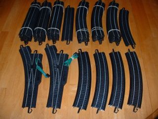 Bachmann HO Scale E Z Track Black Straight Radius Curved Switches Lot