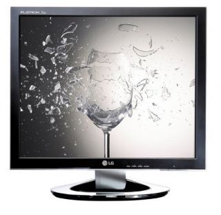 LG Flatron L1980Q 19 LCD Monitor Black Silver