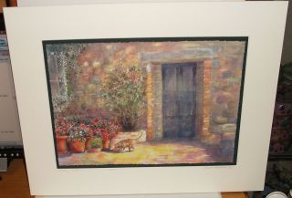 LINDA THOMPSON TUSTANY WELCOME LIMITED EDITION HAND SIGNED LITHOGRAPH