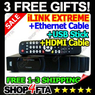 2012 Model I Link Extreme HDMI FTA Receiver Xtreme 3 Bonus USB HDMI