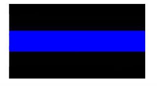 Thin Blue Line Police Reflective Decal 3 4 x 1 1 4