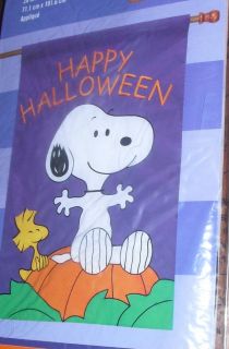 LARGE Peanuts LINUS Halloween GREAT PUMPKIN Patch Fall SNOOPY Applique