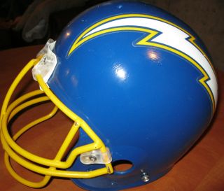 SAN DIEGO CHARGERS VINTAGE THROWBACK NFL FOOTBALL WHITE LIGHTING BOLT