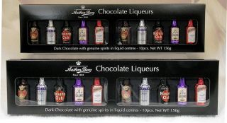 Anthon Berg Chocolate Liqueurs 1 Pack of 10 Dark Chocolate Spirit