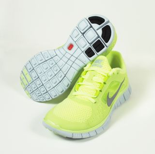 Nike Free Run 3 510643 300 Liquid Lime Volt Silver Womens Running