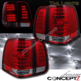 03 06 Lincoln Navigator LED Tail Lights 04 05 06 Red Clear Lens L E D