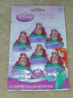 THE LITTLE MERMAID   ARIEL  6 WILTON PARTY CUPCAKE/CAKE TOPPERS  NIP