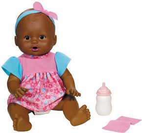Fisher Price Little Mommy Wipey Dipey Black Doll Sounds
