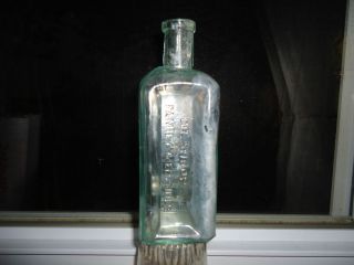 FAMILY MEDICINE RACINE WIS mistake bottle FAMIEY MEDICINES 1890s aqua