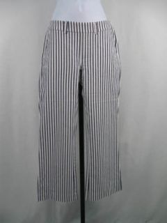 WOMYN Blue White Striped Pants Slacks 2