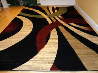 Black Modern Rug 5x8 Living Room Carpet Oriental Rugs Carpets Area Rug