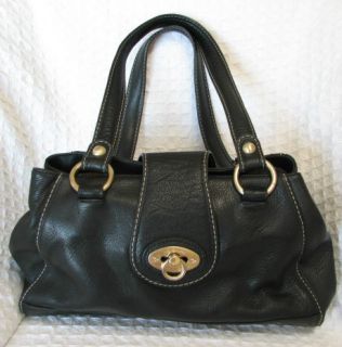 Liz Claiborne Black Leather Shoulder Bag Purse Bag Handbag Gorgeous