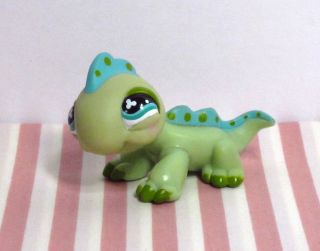 Littlest Pet Shop Green Iguana Lizard 499 Hasbro Toy Figure LPS