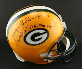 James Lofton SIGNED Green Bay Packers F S Helmet 3 Insc PSA DNA