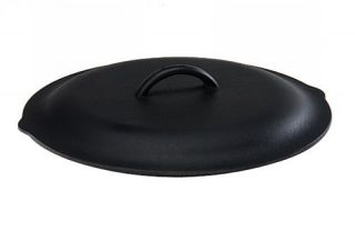Pre Seasoned Lodge Cookware Round 12 Inch Cast Iron Pan Skillet Cover