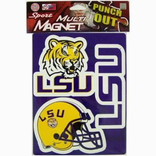NCAA College LSU Tigers Basketball Team Logo Magnet Set Car Refrig