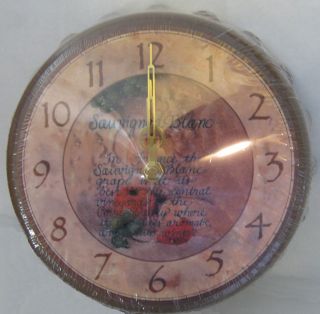 Clock Pays Homage to Sauvignon Blanc Grape France Loire Valley